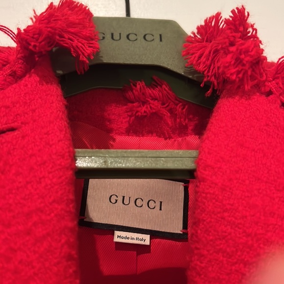 GUCCI red tweed coat - Picture 2 of 4